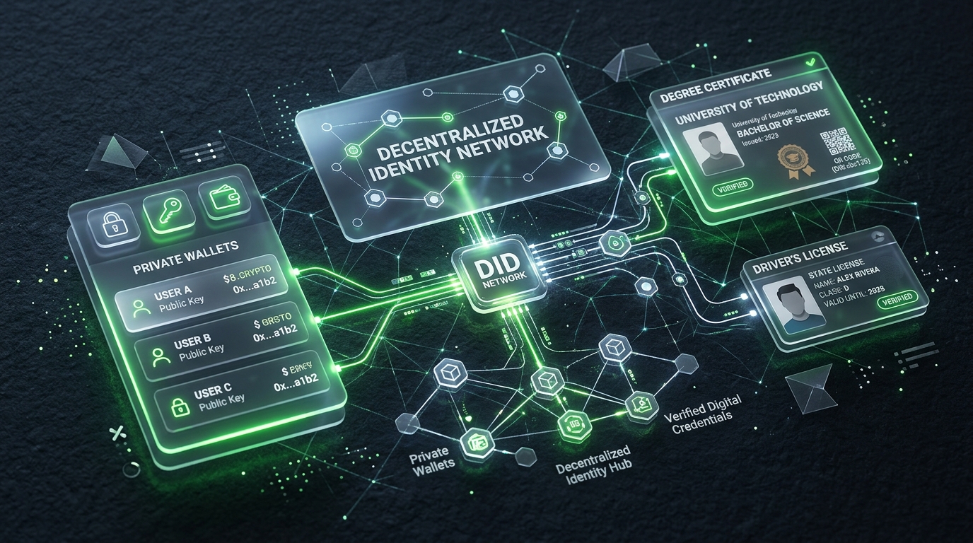 Decentralized Identity Node Network and Verifiable Credentials
